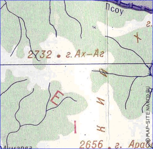 Administrativa mapa de Abecasia