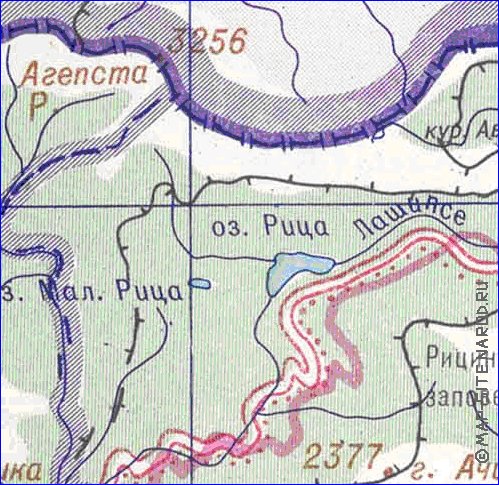 Administrativa mapa de Abecasia