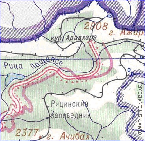 Administrativa mapa de Abecasia