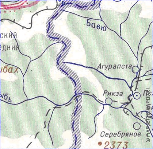 Administrativa mapa de Abecasia