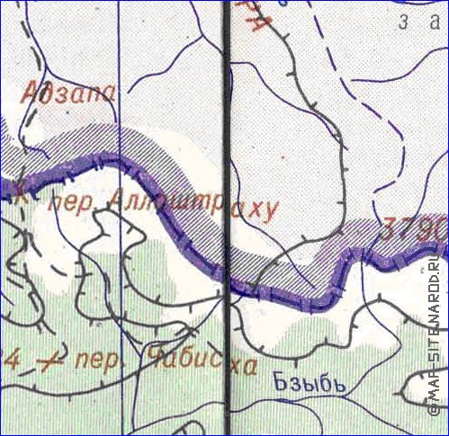 Administrativa mapa de Abecasia