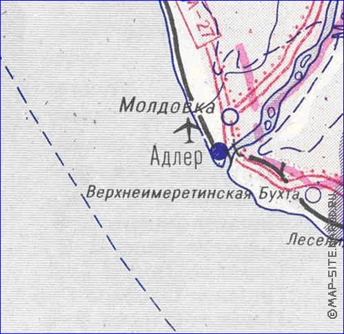 Administrativa mapa de Abecasia