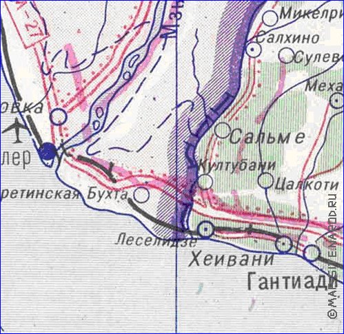 Administrativa mapa de Abecasia