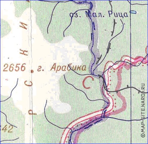 Administrativa mapa de Abecasia