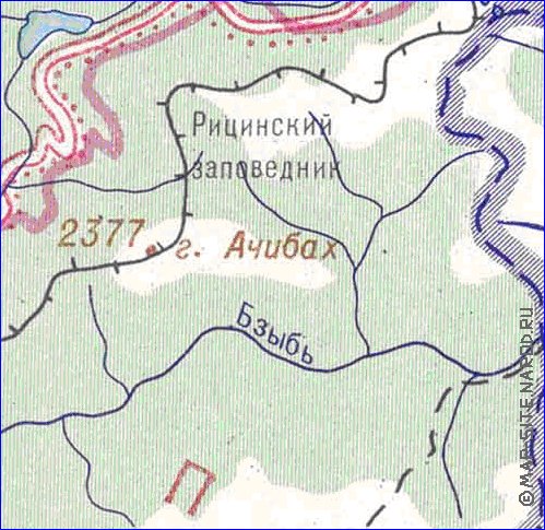 Administrativa mapa de Abecasia