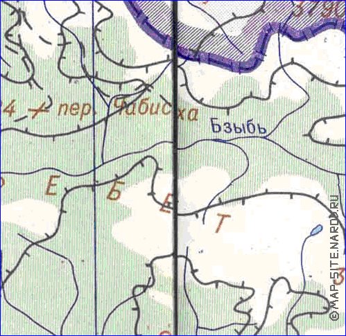 Administrativa mapa de Abecasia