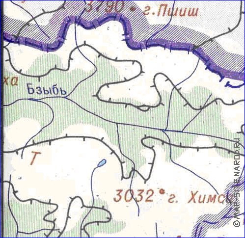 Administrativa mapa de Abecasia