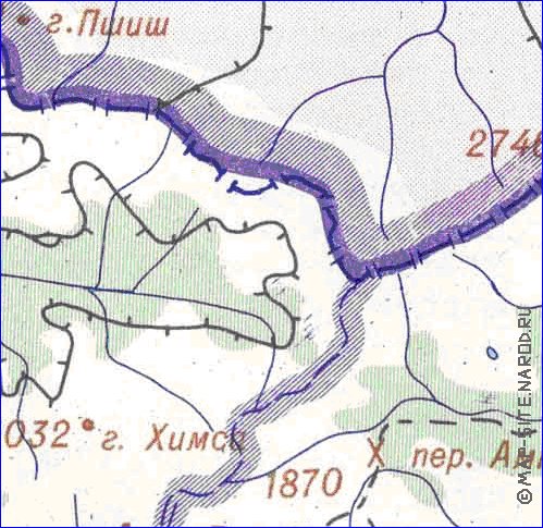 Administrativa mapa de Abecasia