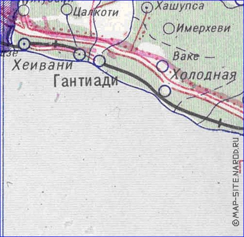 Administrativa mapa de Abecasia