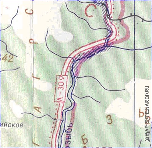 Administrativa mapa de Abecasia