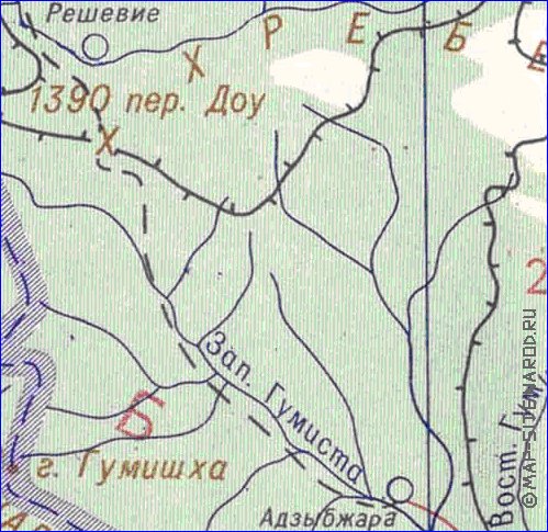 Administrativa mapa de Abecasia