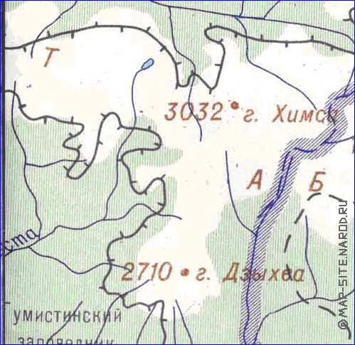 Administrativa mapa de Abecasia