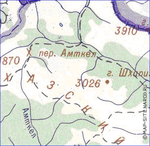 Administrativa mapa de Abecasia