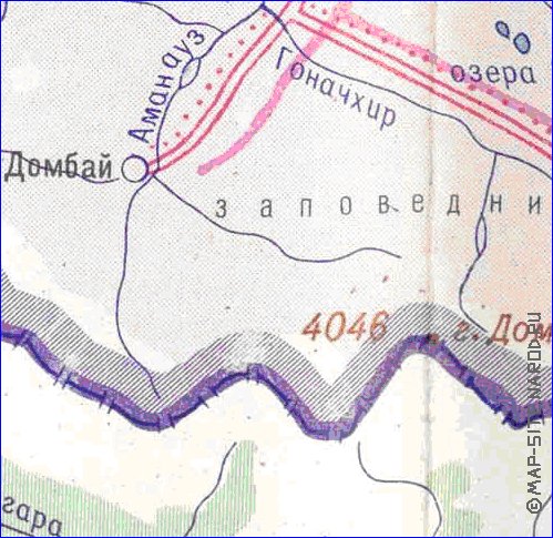 Administrativa mapa de Abecasia