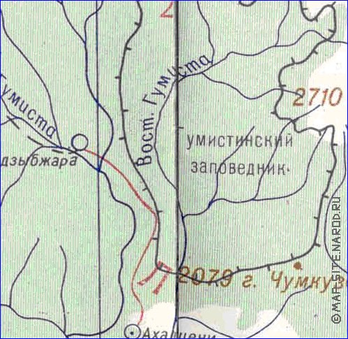 Administrativa mapa de Abecasia