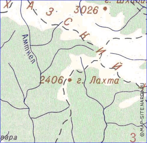 Administrativa mapa de Abecasia