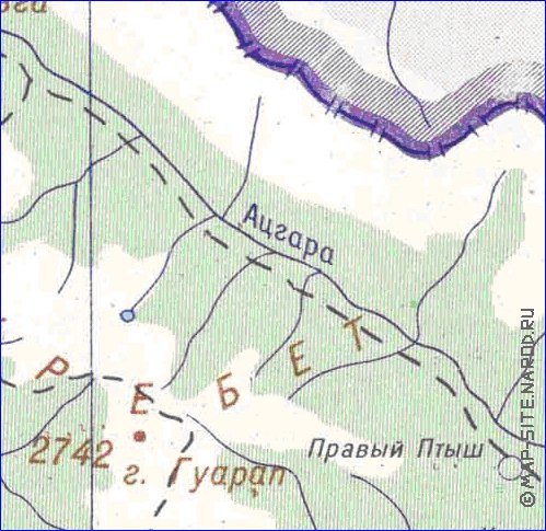 Administrativa mapa de Abecasia