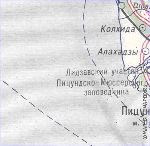 Administrativa mapa de Abecasia