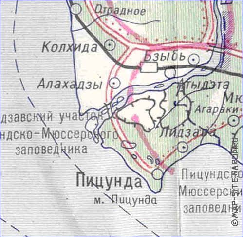 Administrativa mapa de Abecasia