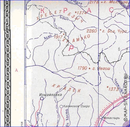 Administrativa mapa de Abecasia