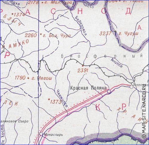 Administrativa mapa de Abecasia