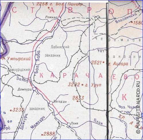 Administrativa mapa de Abecasia