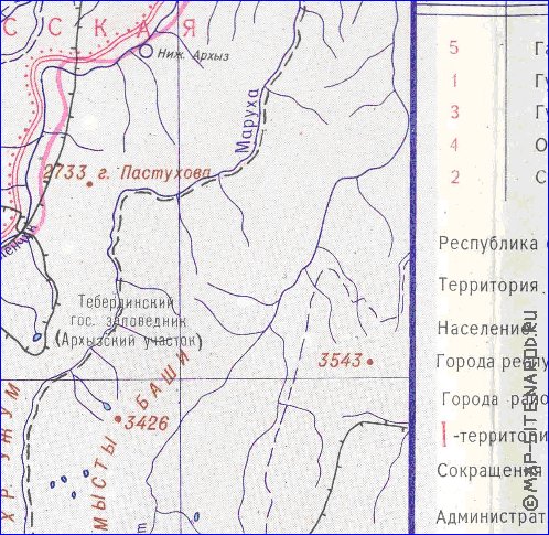 Administrativa mapa de Abecasia