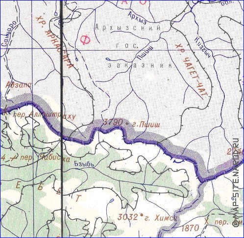 Administrativa mapa de Abecasia