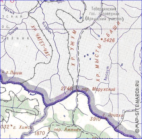 Administrativa mapa de Abecasia