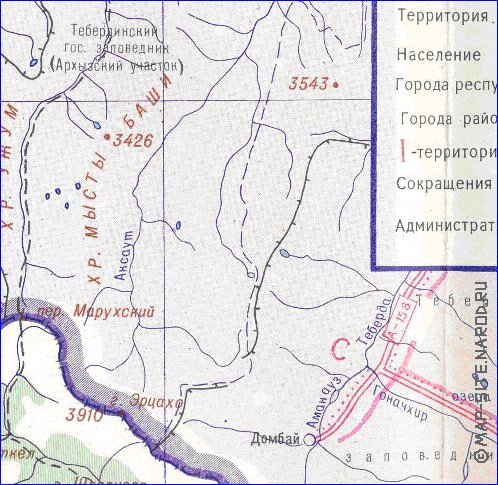 Administrativa mapa de Abecasia