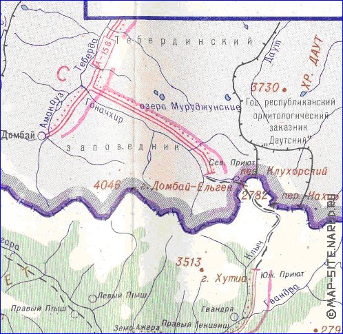 Administrativa mapa de Abecasia