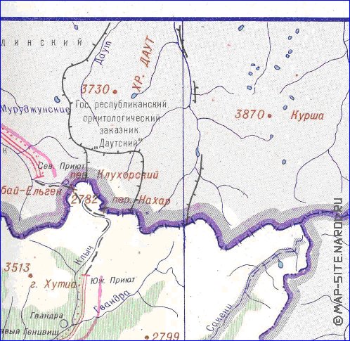 Administrativa mapa de Abecasia