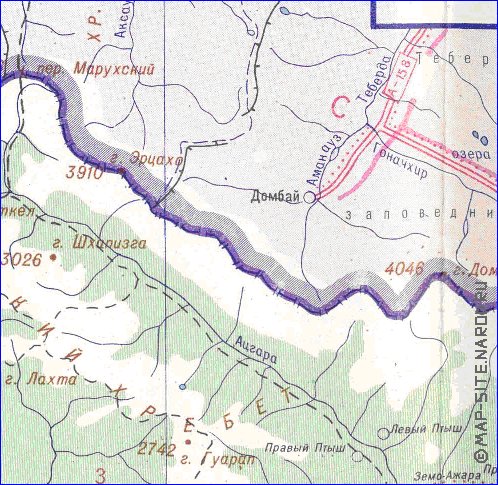 Administrativa mapa de Abecasia