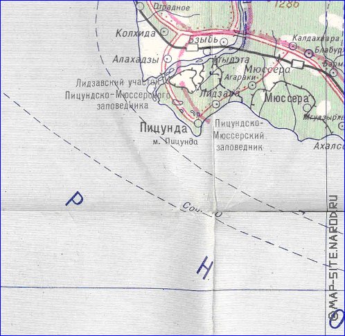 Administrativa mapa de Abecasia