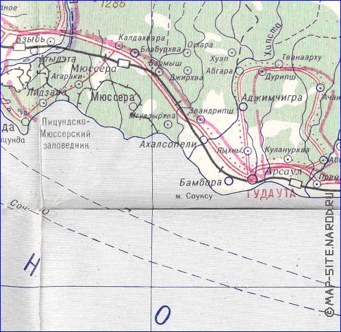 Administrativa mapa de Abecasia