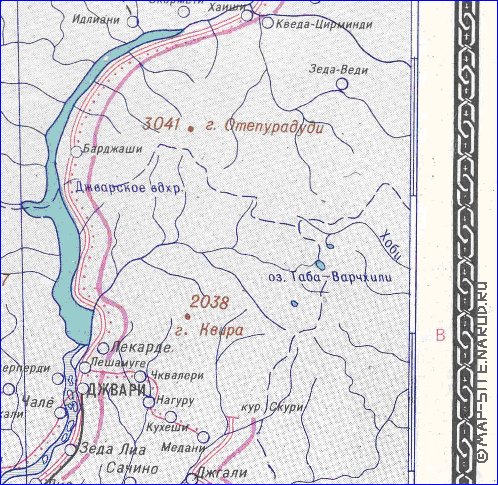 Administrativa mapa de Abecasia