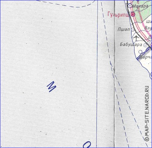 Administratives carte de Abkhazie