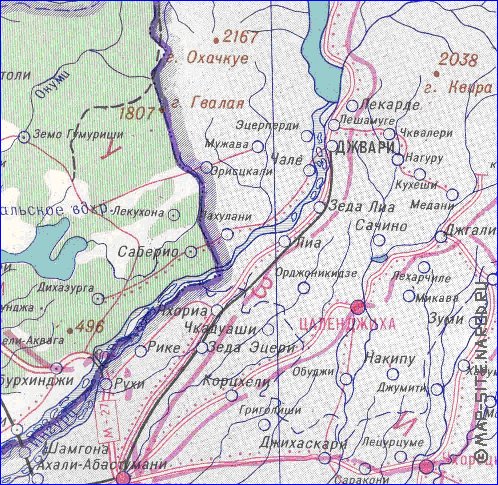 Administrativa mapa de Abecasia