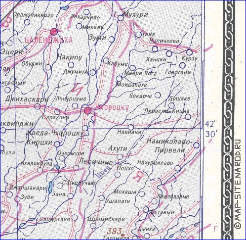 Administratives carte de Abkhazie