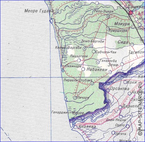 Administrativa mapa de Abecasia