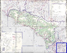 Administratives carte de Abkhazie