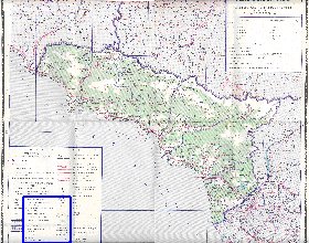 Administratives carte de Abkhazie