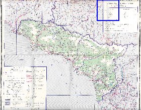 Administratives carte de Abkhazie