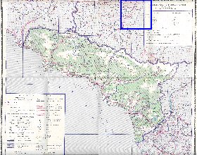 Administratives carte de Abkhazie