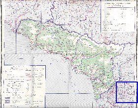 Administratives carte de Abkhazie