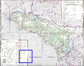 Administratives carte de Abkhazie