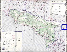 Administratives carte de Abkhazie