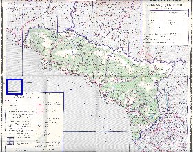 Administratives carte de Abkhazie