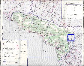 Administratives carte de Abkhazie