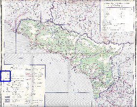 Administratives carte de Abkhazie